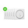 Commande Amy 2 Modes io radio IP20 2 canaux avec cadre lot de 5 pièces