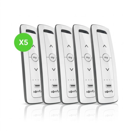 Télécommande Situo 5 RTS Pure II radio 5 canaux blanche lot de 5 pièces
