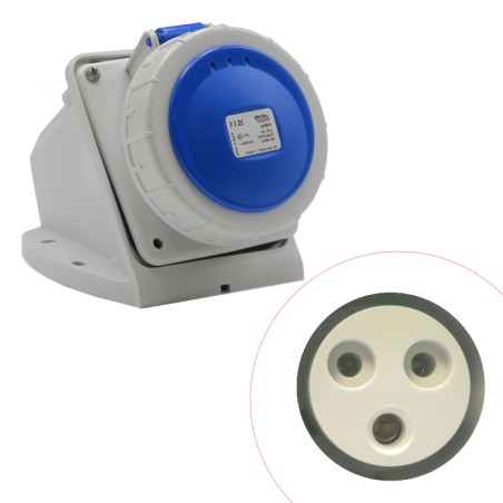 Prise industrielle 2P+T 32A IP44