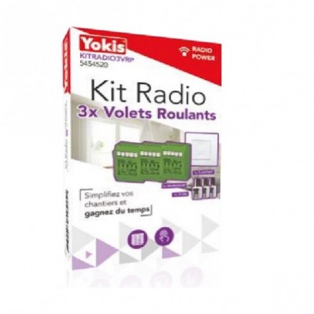 YOKIS KITRADIO3VRP - Kit centralisation, 3 Volets, roulants radio commandé