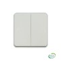 LEGRAND 069635 - Double poussoir NO+NF, Plexo, composable, Blanc