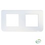LEGRAND 078804L - Plaque de finition horizontale, 4 modules, blanc, Mosaic