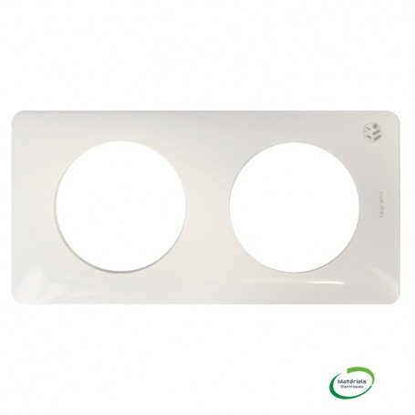 LEGRAND 069002 (F) Plaque, 2 postes, Blanc antimicrobien, Céliane