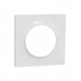 SCHNEIDER S520702 - Plaque simple1poste blanc, Odace