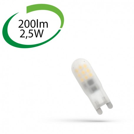SPECTRUM WOJ14166 (F) Ampoule LED, G9, 2,5W, 3000K (WW), 200lm
