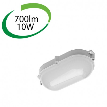 GTV LD-KALU100W-4 (F) Hublot LED, 10W, ovale