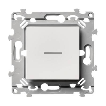 Poussoir à Voyant Blanc HAGER WS023 SYSTO - Pour Installation électrique - Vendu à L'unité