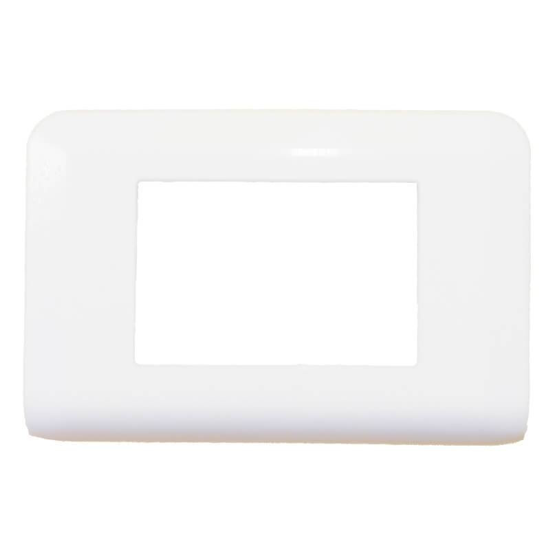 Plaque De Prise LEGRAND MOSAIC 788 06 - 3 Modules, Horizontal, Blanc, Neuve