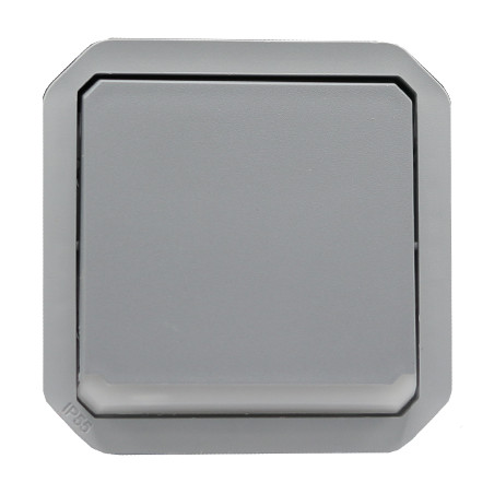 Lot De 2 Boutons Va-et-vient étanches Plexo Legrand 69513 - Gris, Neuf