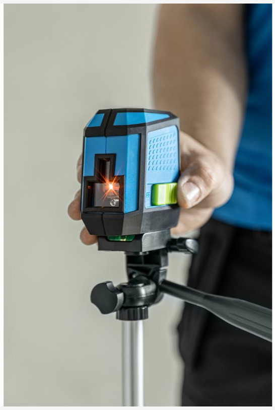 Niveau Laser 2 Lignes Autonivelant – Croisé Horizontal Et Vertical Avec Trépied
