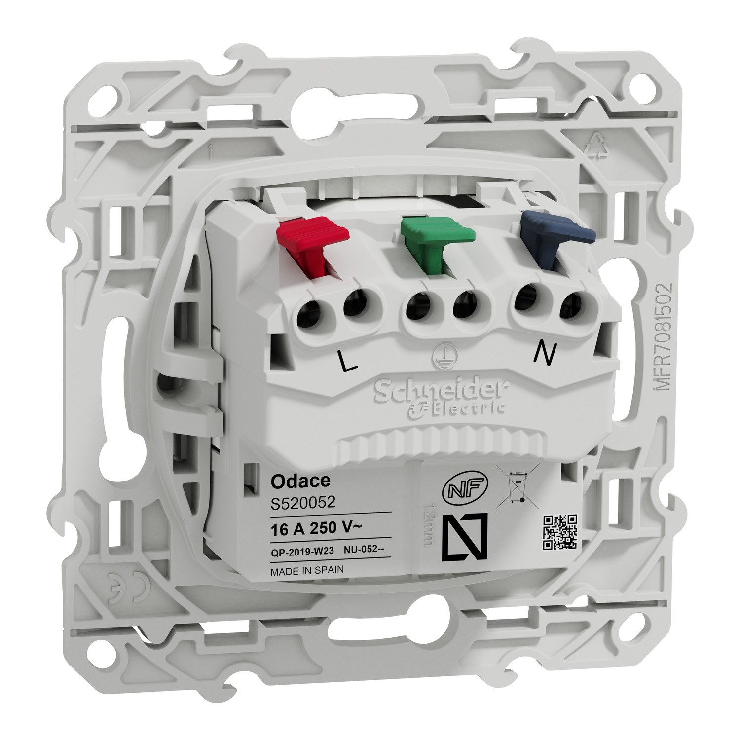 Vanne 3 voies à membrane pneumatique UHP PFA (1/4 po