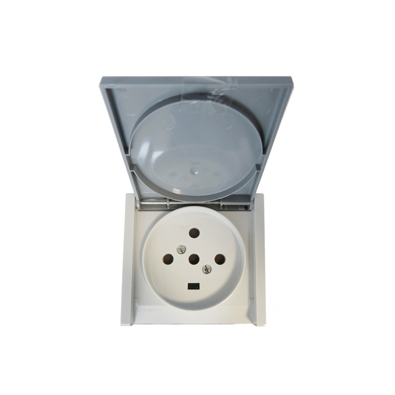 Plexo Prise de courant encastré 3P+N+T Gris - 055708