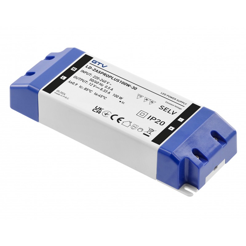 LED-Transformator 230V Auf 12V – 36W / 3A Ausgang | Netzteil Für LED-Beleuchtung | Maße: 50x12x6 Cm