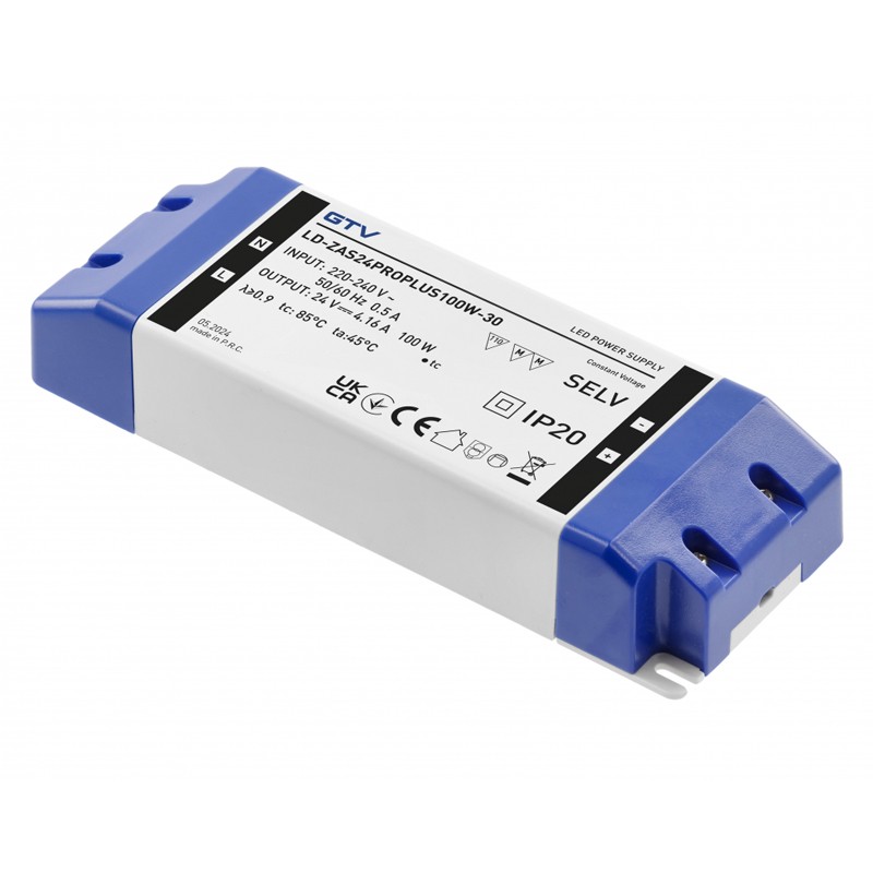 Transformateur LED 220V Vers 24V 100W Ultra-Fin – Driver Alimentation Stable Pour Bande LED Intérieur