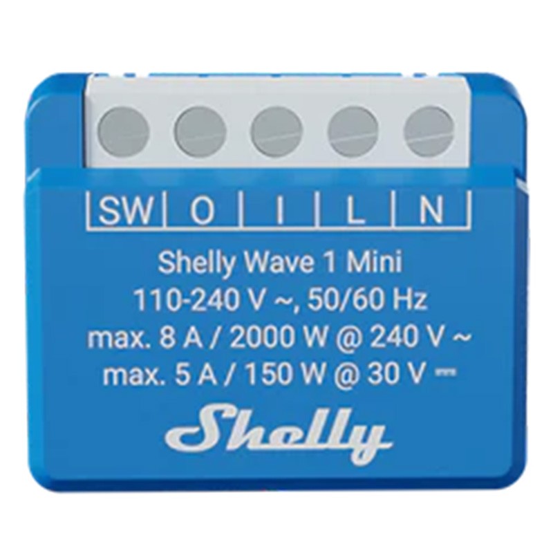 Micromodule Z-Wave LR contact sec 16A - SHELLY WAVE 1 MINI