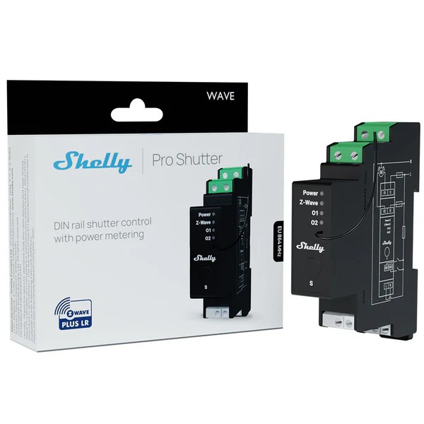 Z-Wave Shutter module volet roulant rail DIN - SHELLY LR