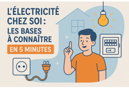 L'électricité chez soi : les bases à connaître en 5 minutes